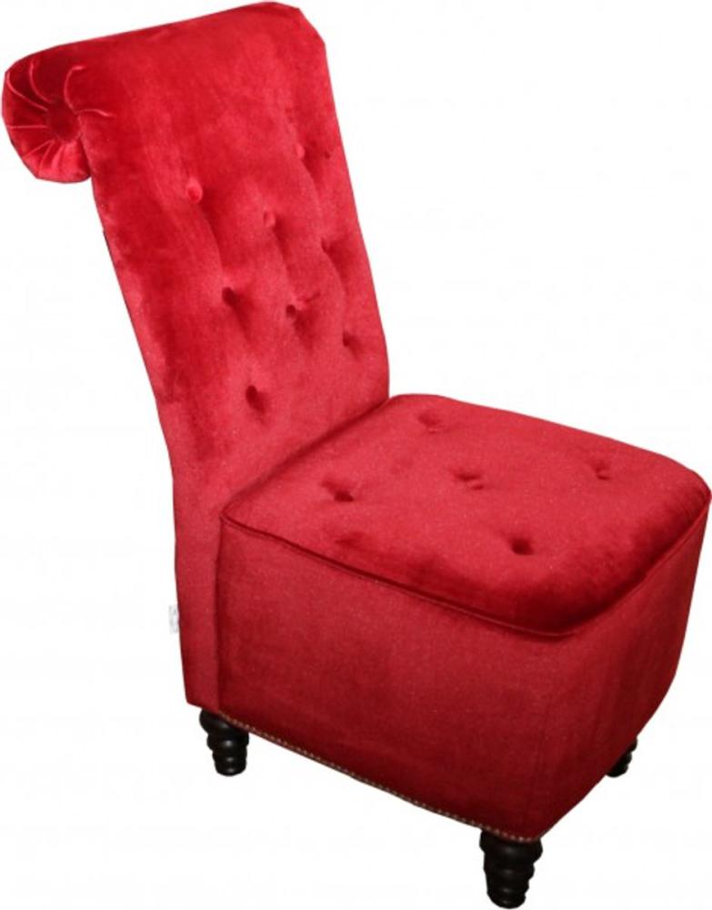 Casa Padrino Designer Chesterfield Esszimmer Stuhl Bordeaux Rot / Braun Bild 1
