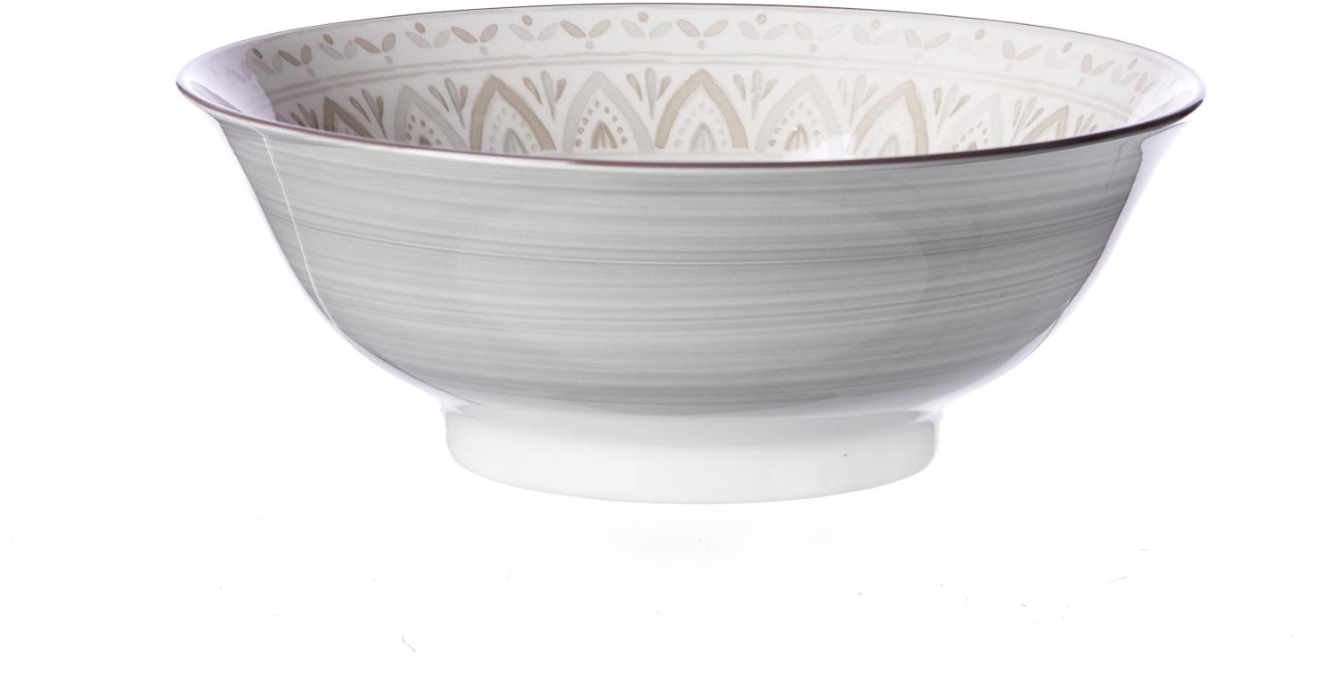 Ritzenhoff & Breker Valencia Schale, Schüssel, Frühstück, Keramik, Grau, Weiß, 21 cm, 745108 Bild 1