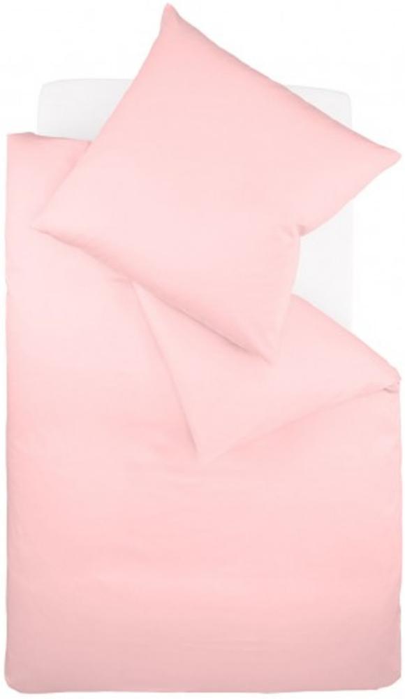 Fleuresse Interlock-Jersey-Bettwäsche colours rose 4040 Größe 155x200 cm Bild 1