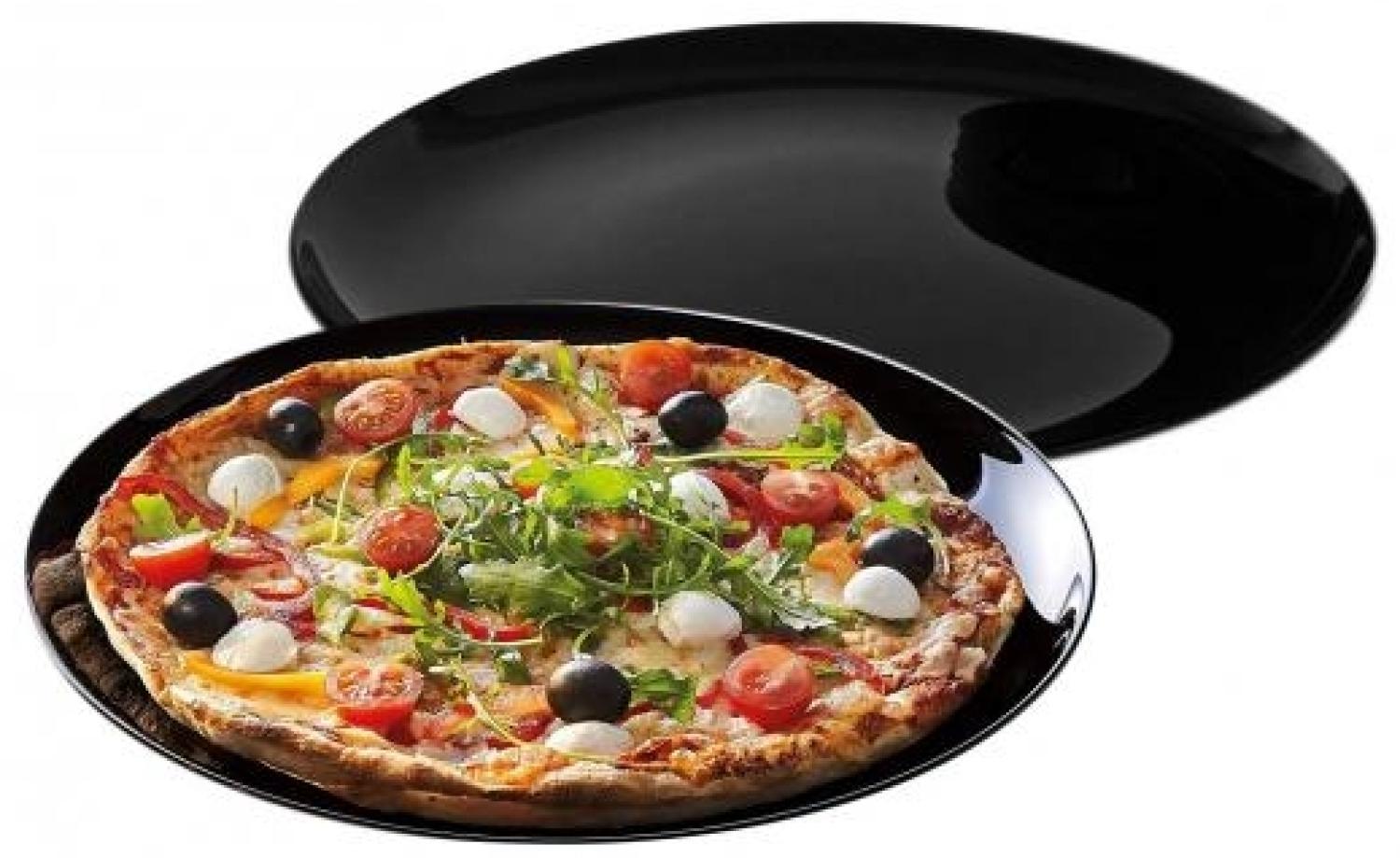 Pizzateller / Grillteller 32cm Black Italian Style - 2 Stück Bild 1