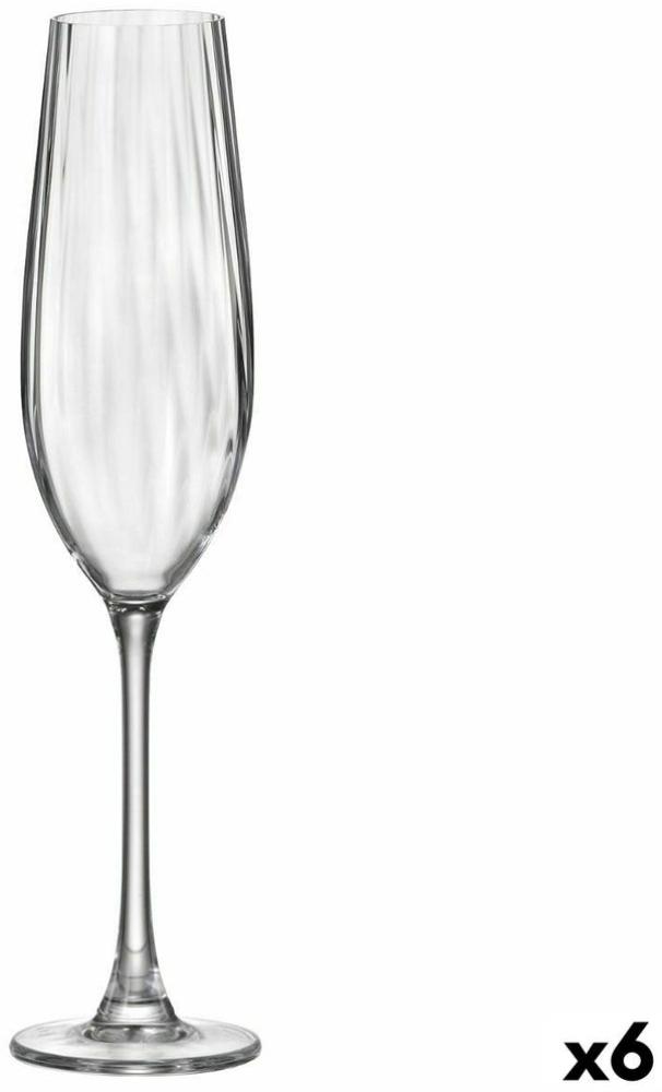 Champagnerglas Bohemia Crystal Optic Durchsichtig Glas 260 Ml (6 Stück) Bild 1