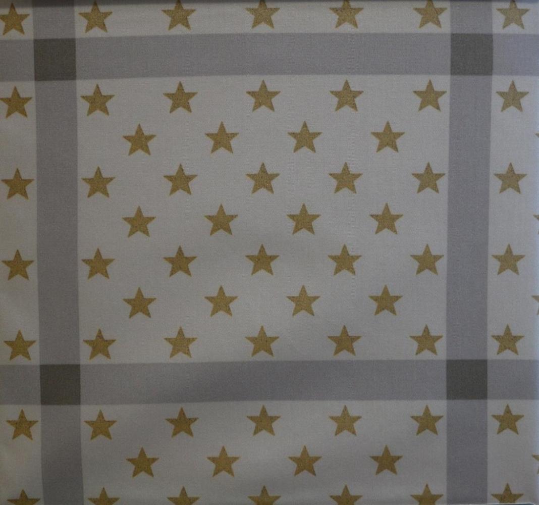 Elegante Mako-Satin Bettwäsche 135x200 cm Starling Sterne gold 2155 -7 Bild 1