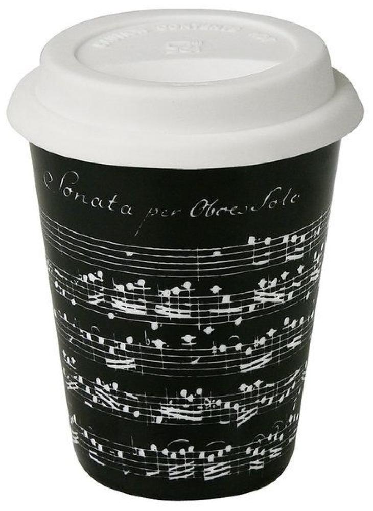 Coffee To Go Becher - Vivaldi Libretto - Schwarz 380ml Bild 1