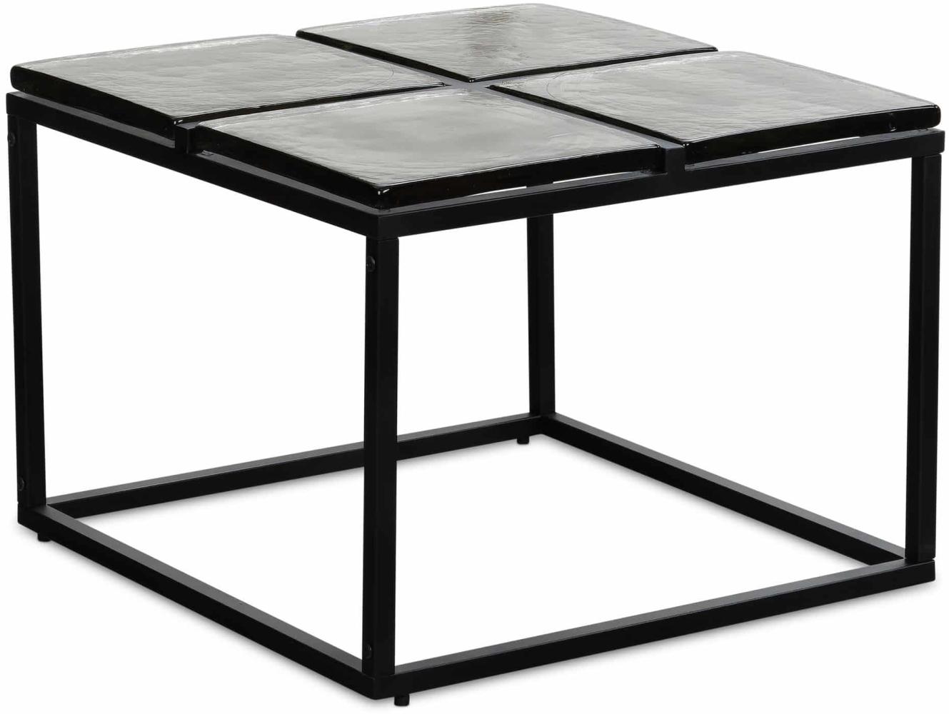 Couchtisch Glas Metall 58x58x43 Bild 1