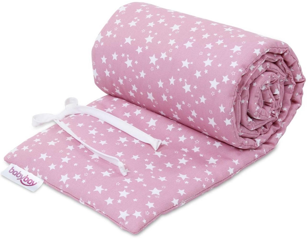 Babybay 'Piqué' Bettnestchen für Babybay Original pink/weiß,Sterne Bild 1
