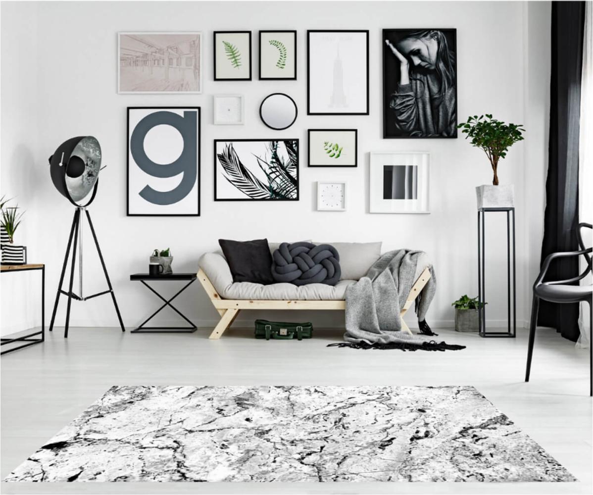HOME DELUXE Teppich Marble - 160 x 230 cm Bild 1