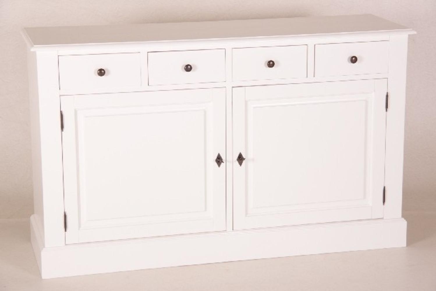 Casa Padrino Shabby Chic Landhaus Stil Kommode Weiß B 150 H 90 cm Möbel Diele Esszimmer Schrank Bild 1