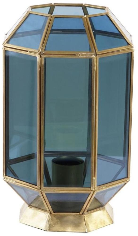 Tischlampe DKD Home Decor Kristall Blau Gold 220 V Messing 50 W (18 x 19 x 29 cm) Bild 1