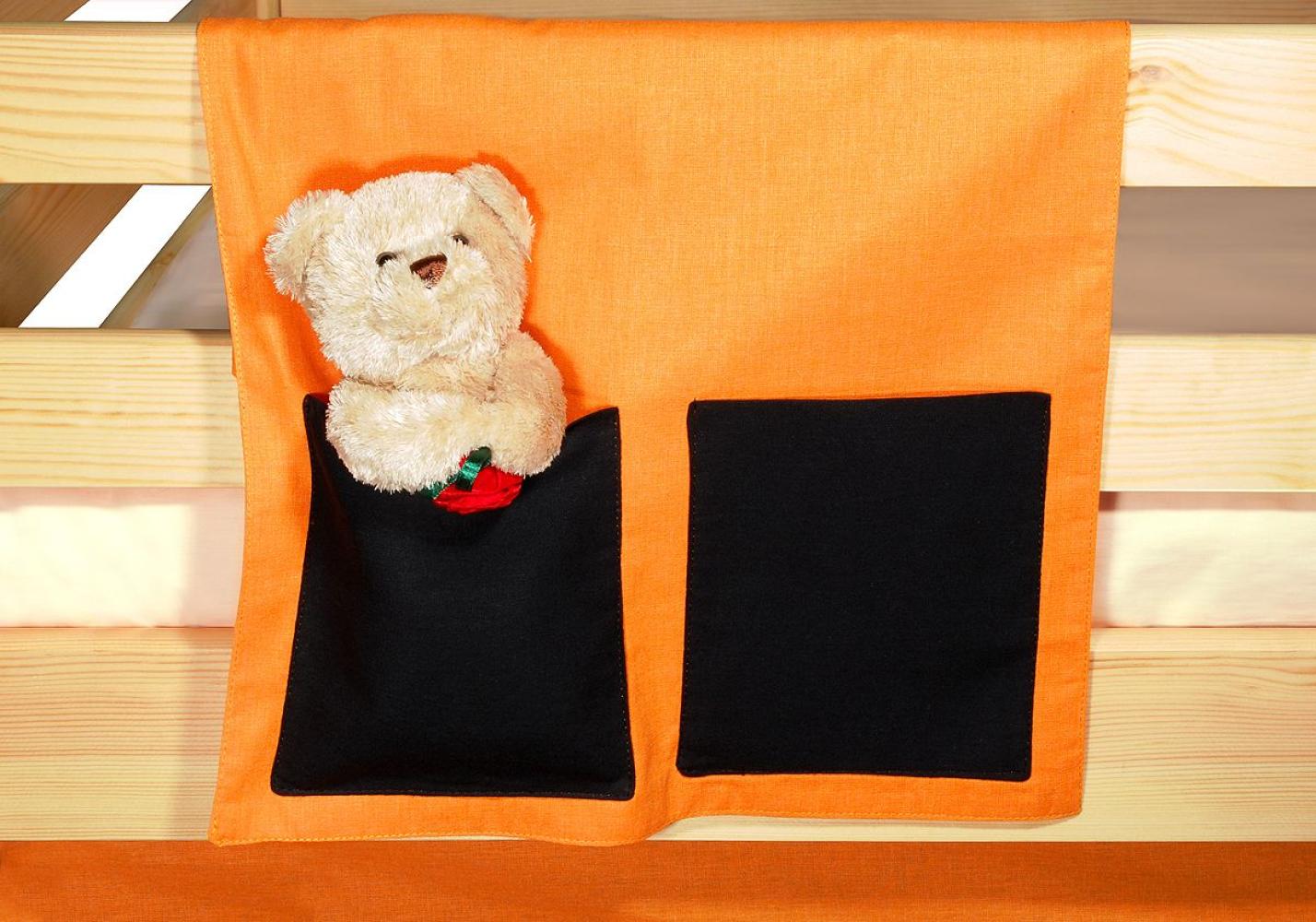 Betttasche orange/schwarz Bild 1