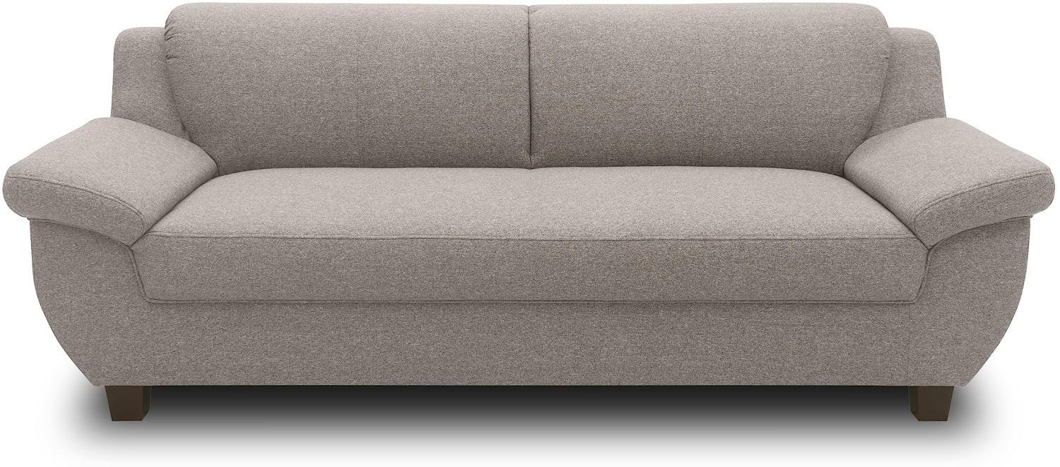 DOMO. collection 3 Sitzer, Sofa, 3er Couch, Garnitur, 3-2-1, Taupe, 207 cm Bild 1