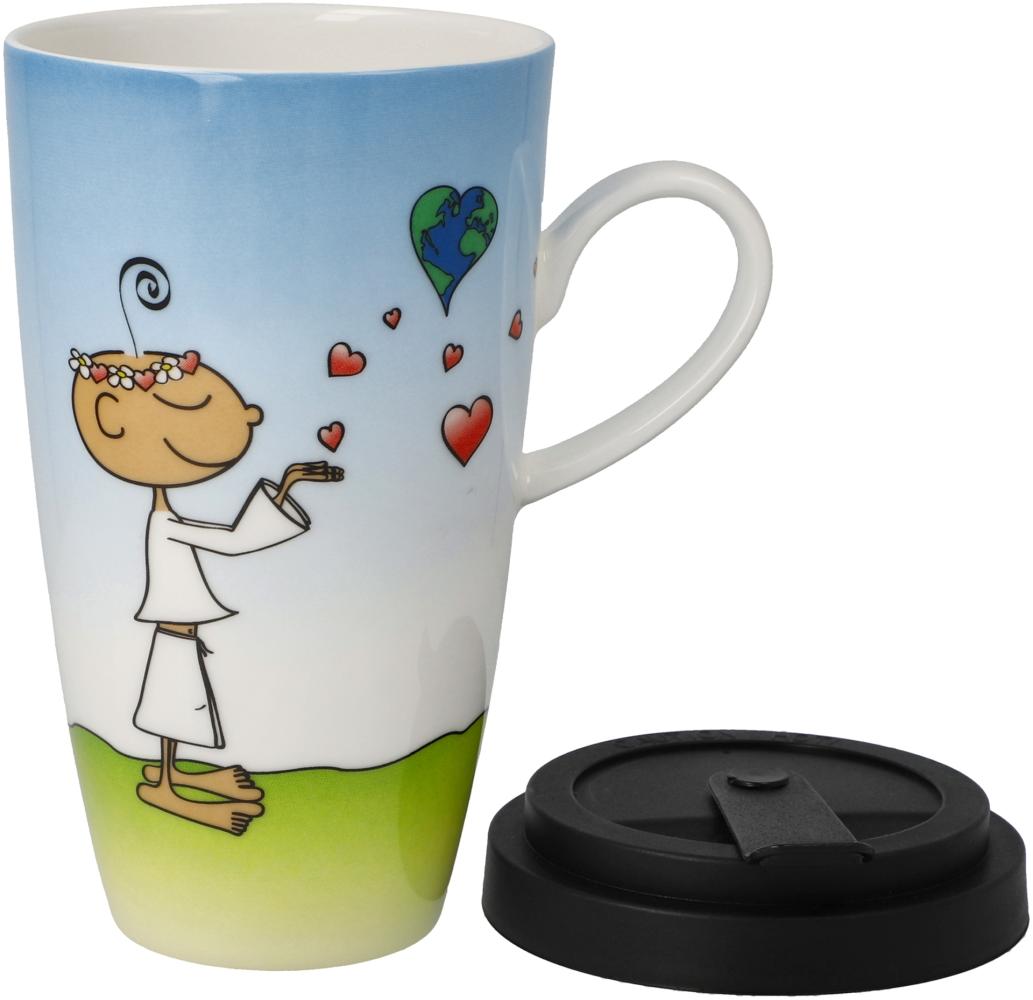 Goebel Mug To Go Der Kleine Yogi - Life is Beautiful, Trinkbecher, Kaffeebecher, Fine Bone China, Bunt, 54102291 Bild 1