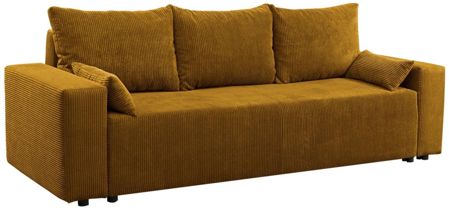 Sofa 'Lipito' Cord Gelb Bild 1