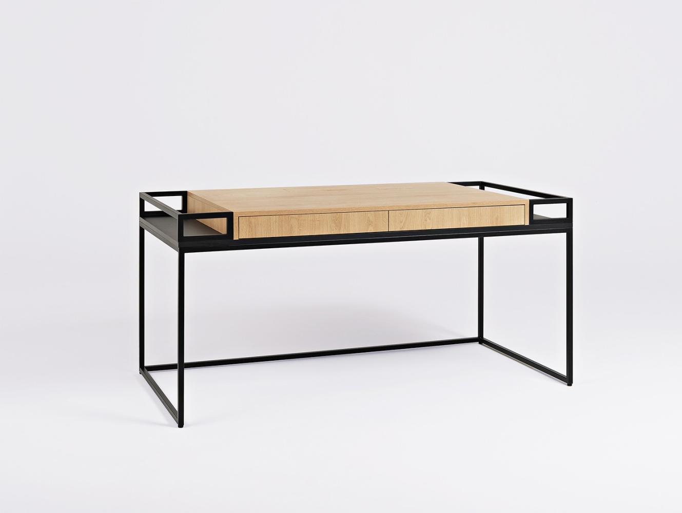 Furnilovers Schreibtisch K16, Holz/Metall, 160x78 cm Bild 1