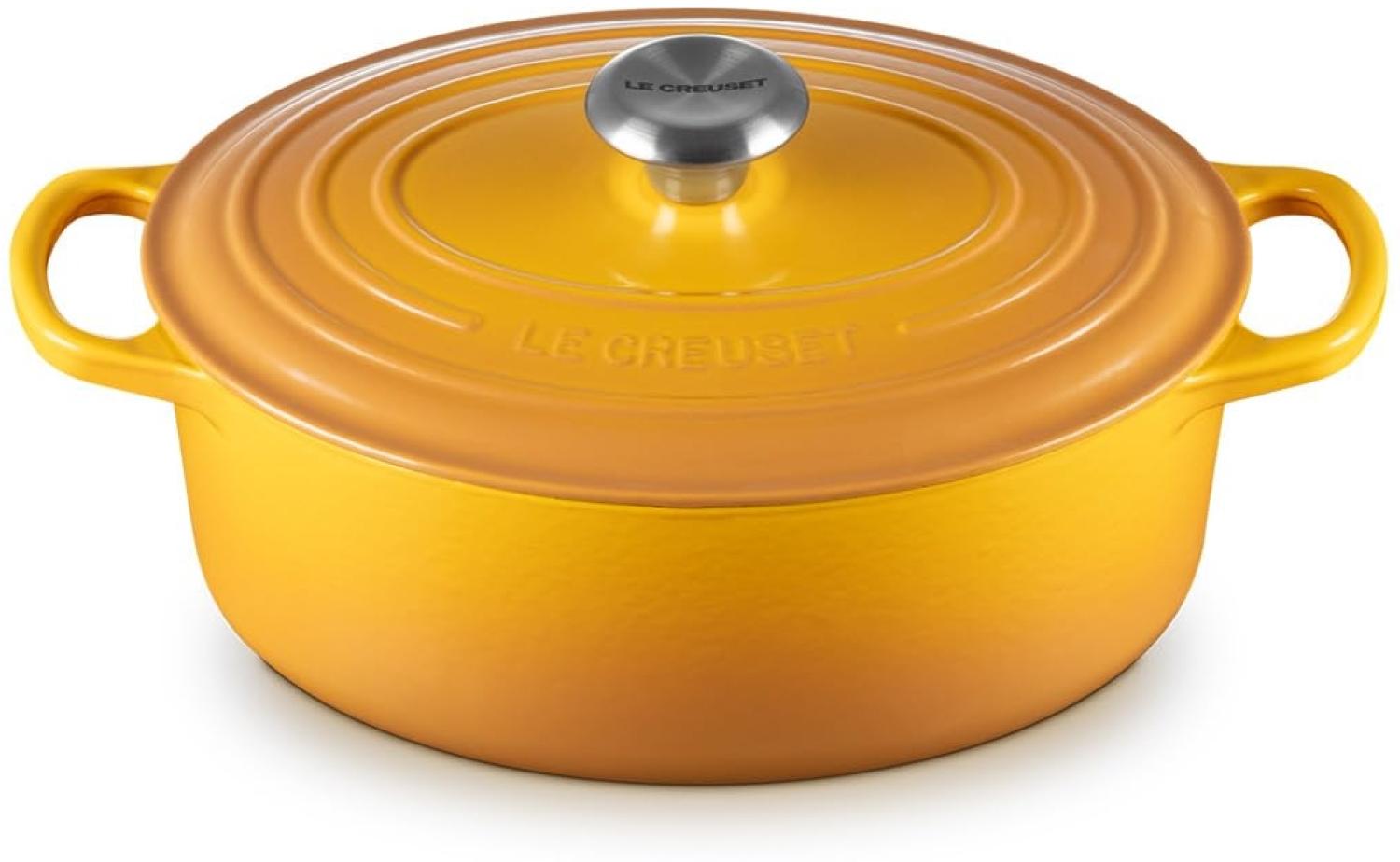 Le Creuset Bräter 'Signature' , Gusseisen , Oval, für alle Herdarten und Induktion geeignet, Nectar, 27,0 cm Bild 1