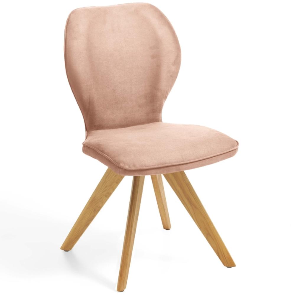 Niehoff Sitzmöbel Colorado Trend-Line Design-Stuhl Eichen/Polyester - 180° drehbar Nirvana beige Bild 1