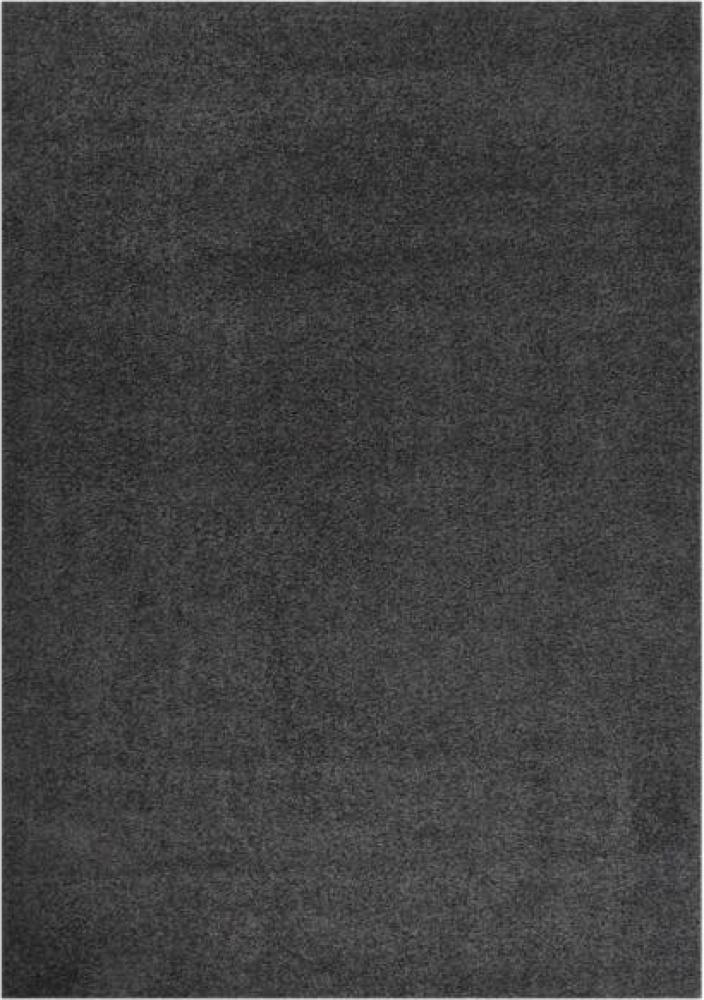 Teppich Shaggy Hochflor Anthrazit 120x170 cm Bild 1