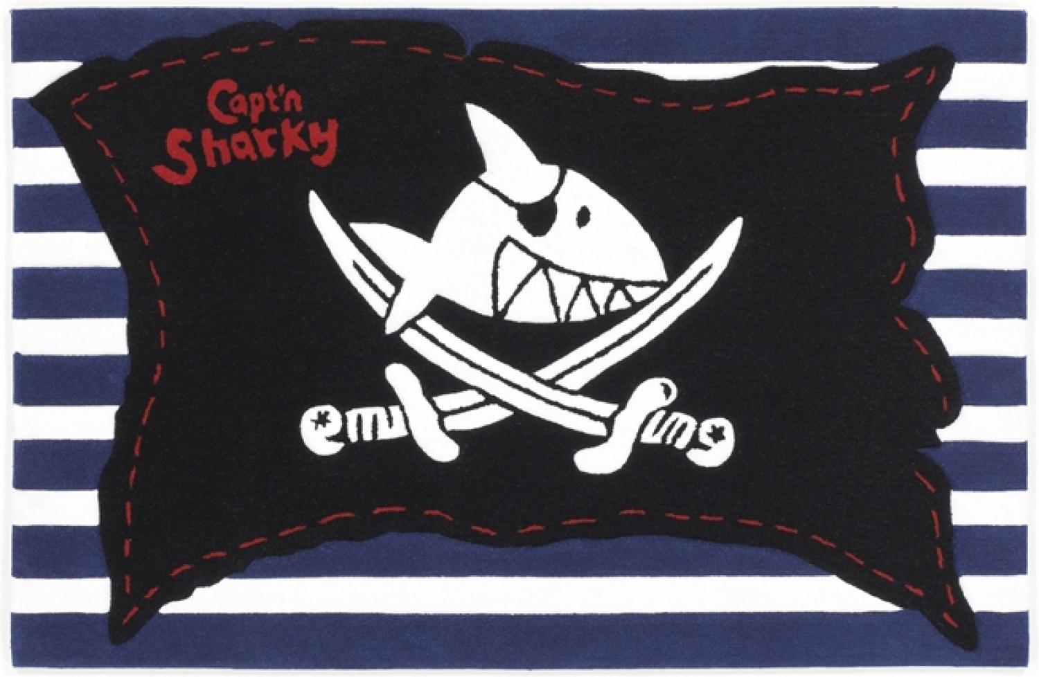 Kinderteppich- Der Pirat "Capt'n Sharky" und seine Freunde 220 x 150 cm Bild 1