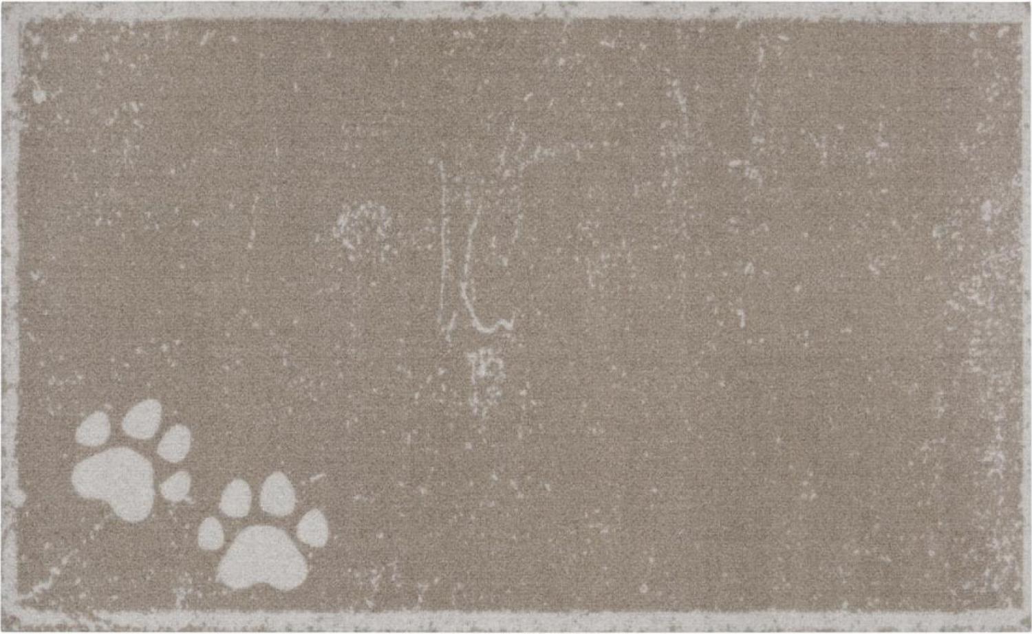 Waschbare Hundematte Paws Beige Creme - 100x140x0,4cm Bild 1