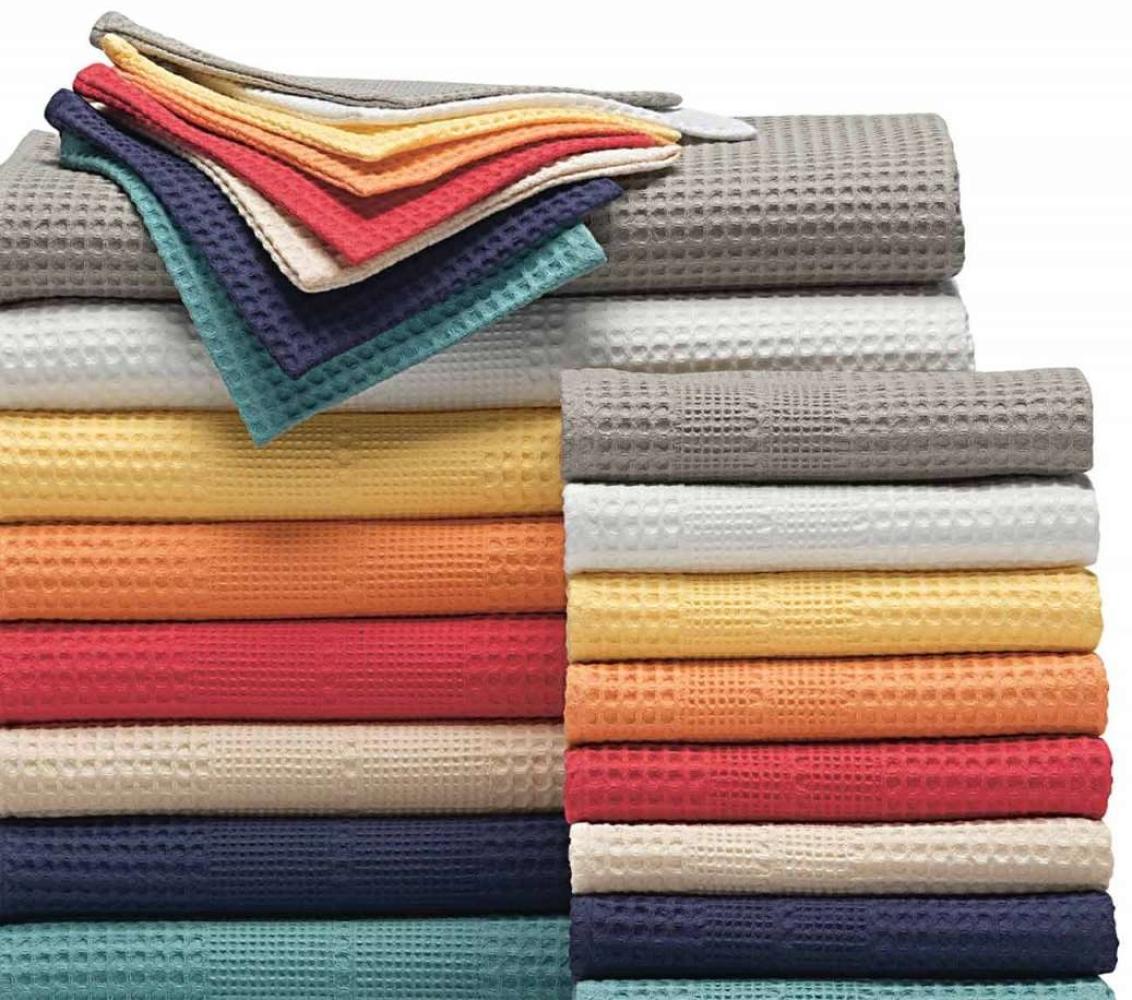 Waffelpikee Handtücher Bio, verschiedene Farben & Größen Waffelpikee Handtuch, 70X140 c, vanille Bild 1