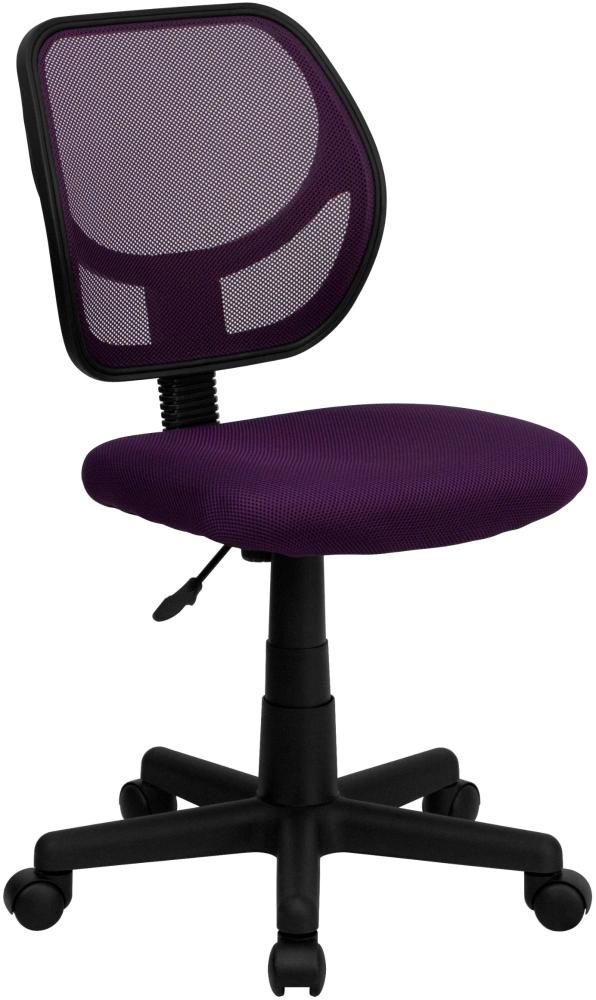 Flash Möbel wa-3074-pur-gg mid-Back lila Mesh Aufgabe und Computer Stuhl Bild 1