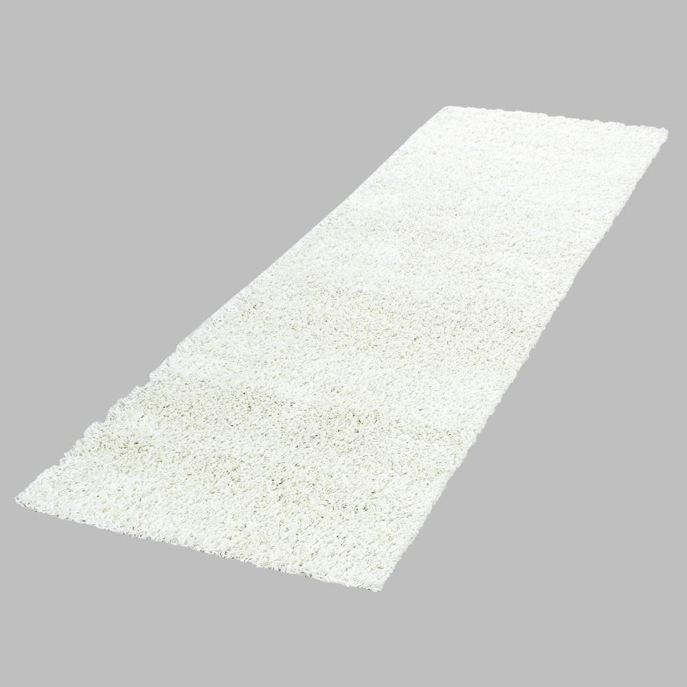 Hochflor Teppich Lux Läufer - 80x250 cm - Creme Bild 1