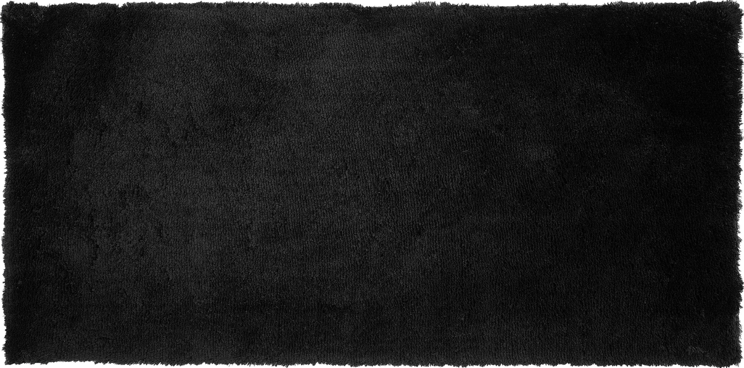 Teppich schwarz 80 x 150 cm Shaggy EVREN Bild 1