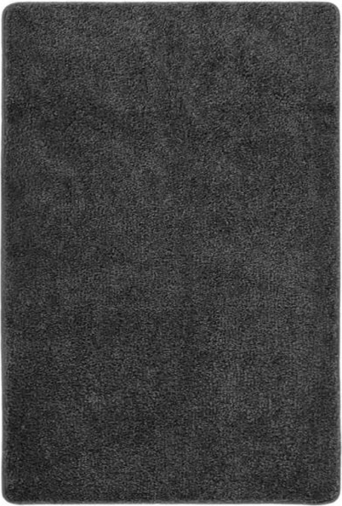 Shaggy-Teppich Dunkelgrau 140x200 cm Rutschfest Bild 1