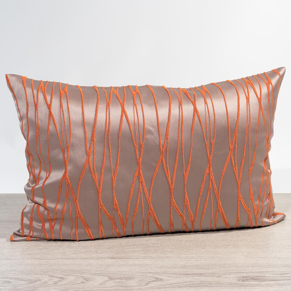 Kissen von Lysel - orange Obella 40x60, reines Polyester Dekokissen rechteckig Bild 1