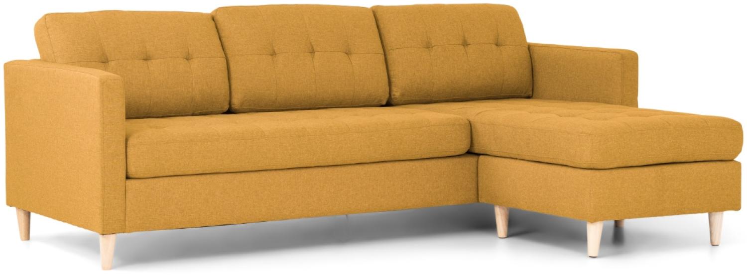 Retro Sofa Mars Couch Ecksofa Garnitur Wohnlandschaft Polsterecke currygelb Bild 1