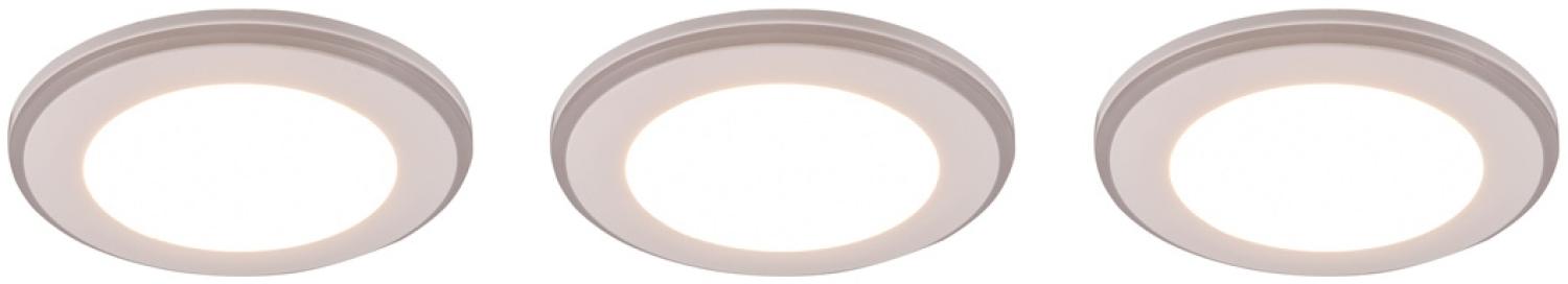 3er Set LED Einbaustrahler ARGUS Fernbedienung Farbwechsel dimmbar Weiß Bild 1