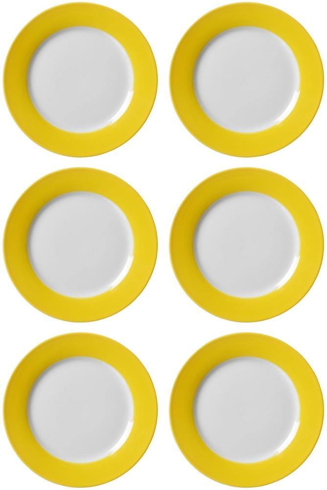 Ritzenhoff & Breker DOPPIO Dessertteller 20 cm gelb 6er Set Bild 1