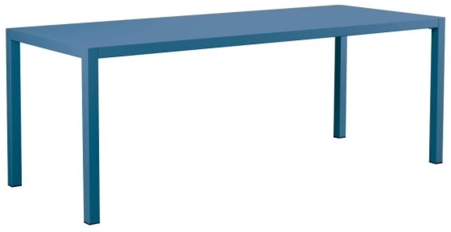 Großer Esstisch Quatris 200x80x75 cm blau Bild 1