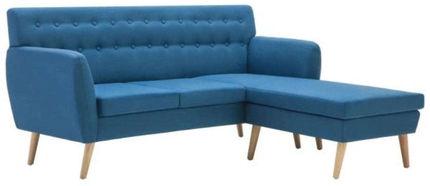vidaXL Sofa in L-Form Stoffbezug 171,5 x 138 x 81,5 cm Blau Bild 1