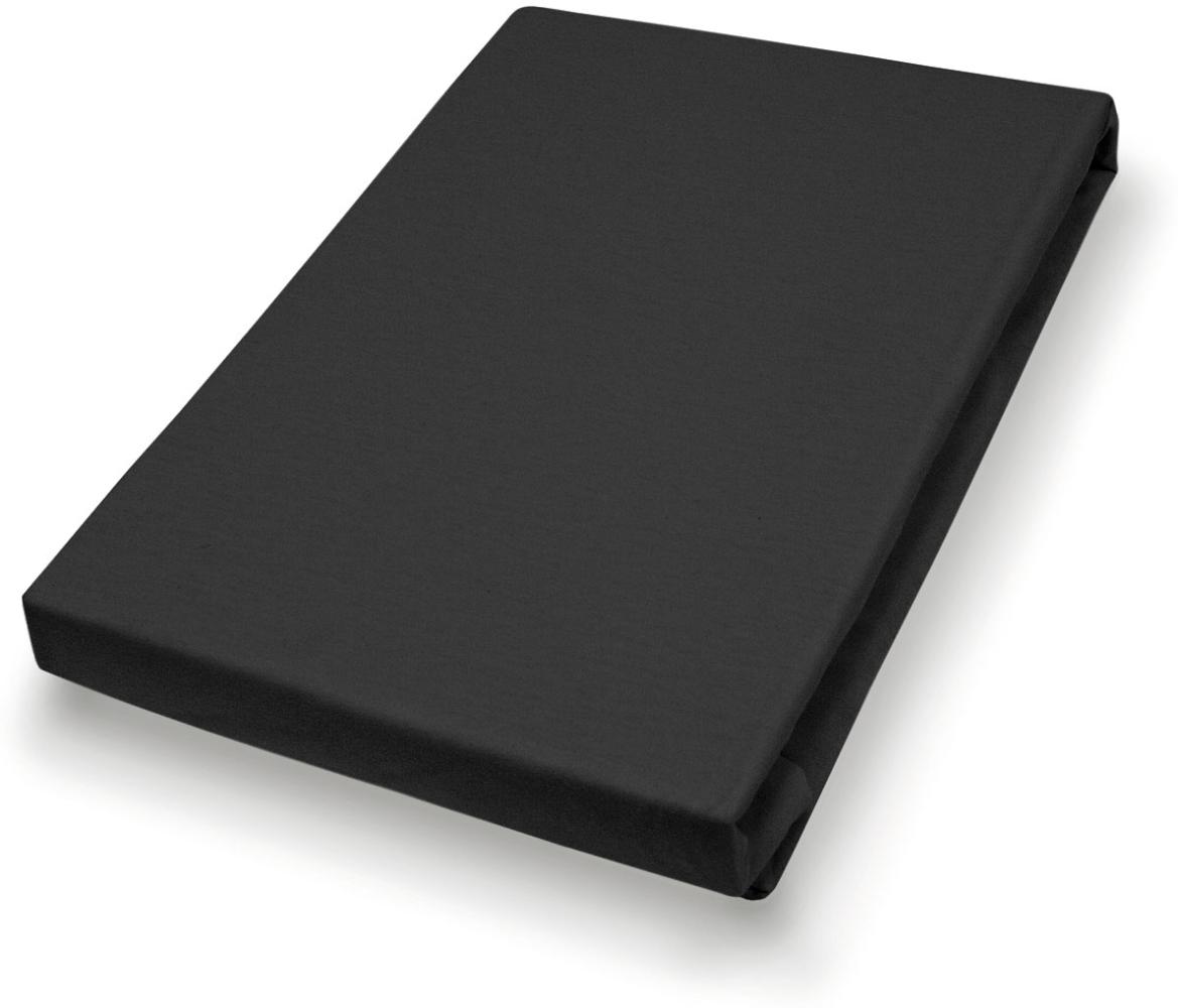 Vario Kissenbezug Jersey für Nackenrolle, schwarz, 15 x 40 cm Bild 1