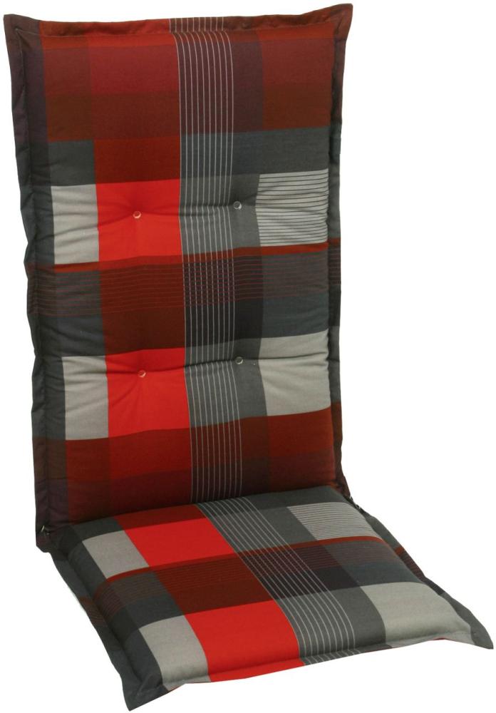 GO-DE Mittellehner-Auflage 110x50x8 cm rot Sitzkissen Sitzpolster Sitzauflage Bild 1