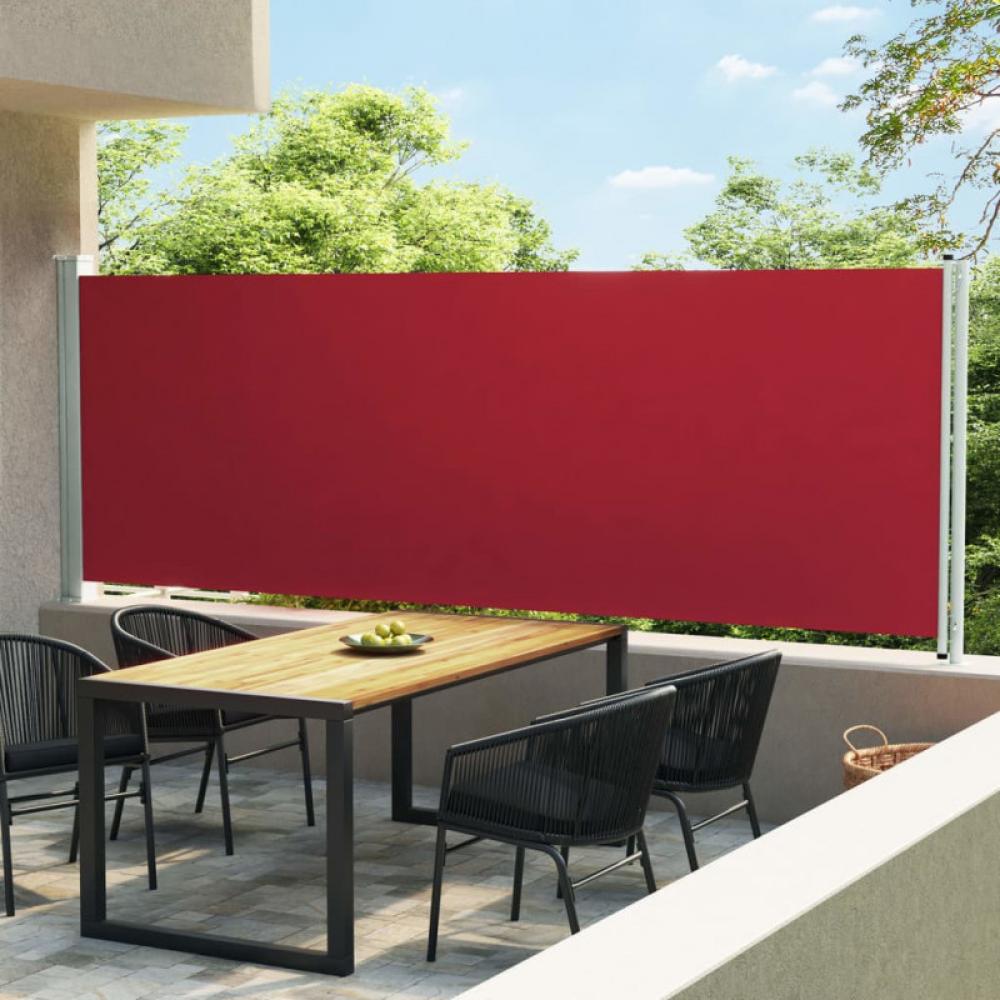 Ausziehbare Seitenmarkise 600x160 cm Rot Bild 1