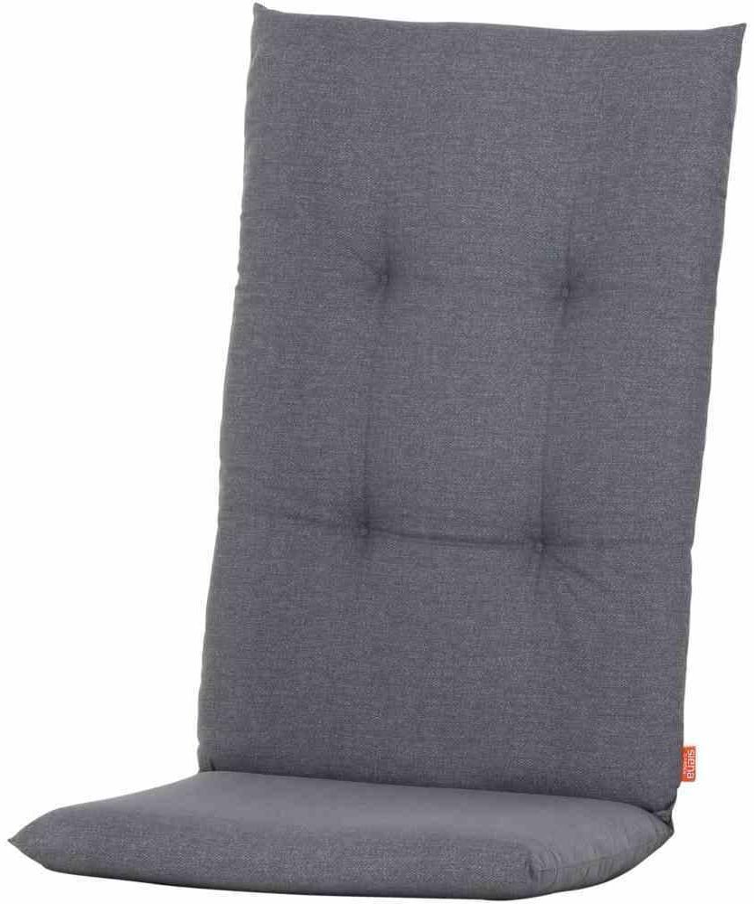 SIENA GARDEN MIRACH Sesselauflage 120 cm Dessin Uni grau, 100% Baumwolle Bild 1
