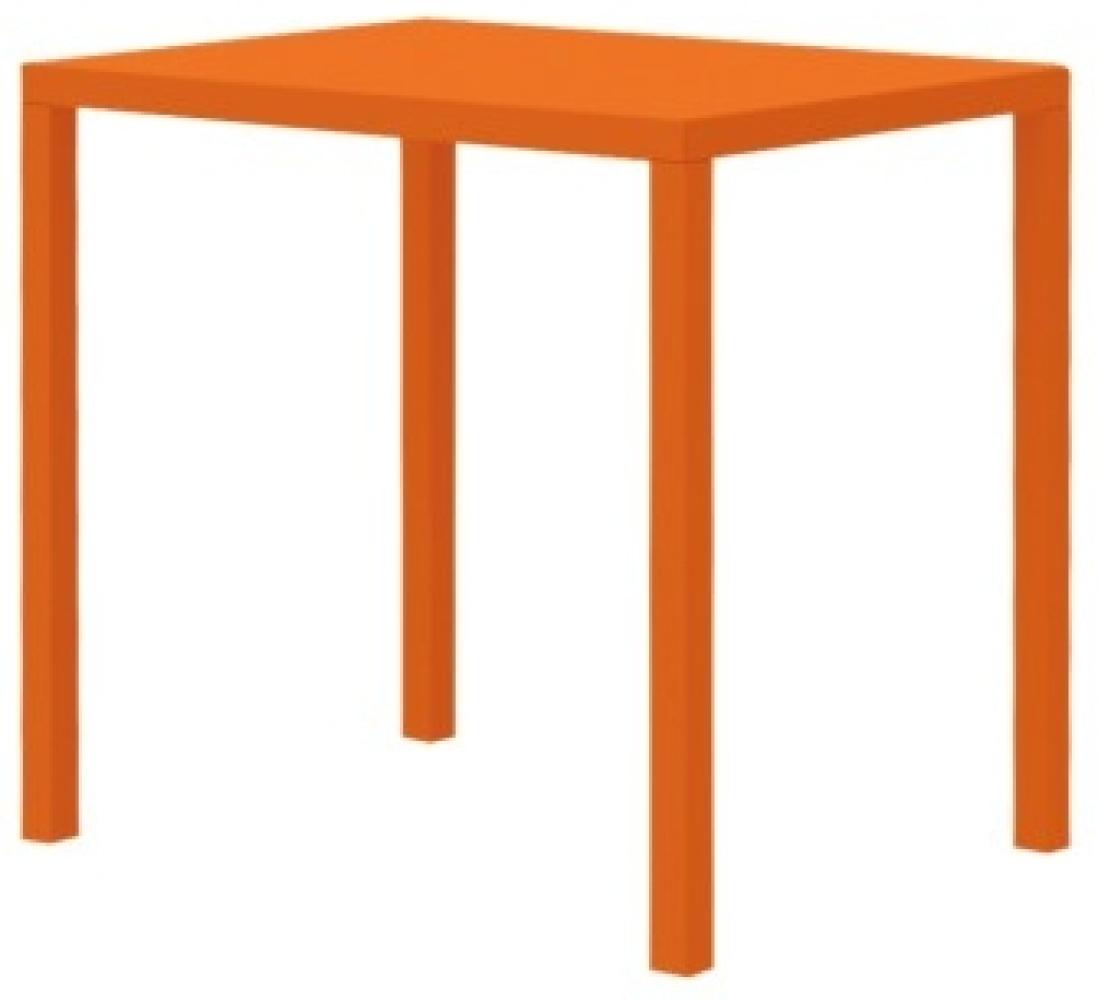 Kleiner Esstisch Quatris 80x60x75 cm orange Bild 1