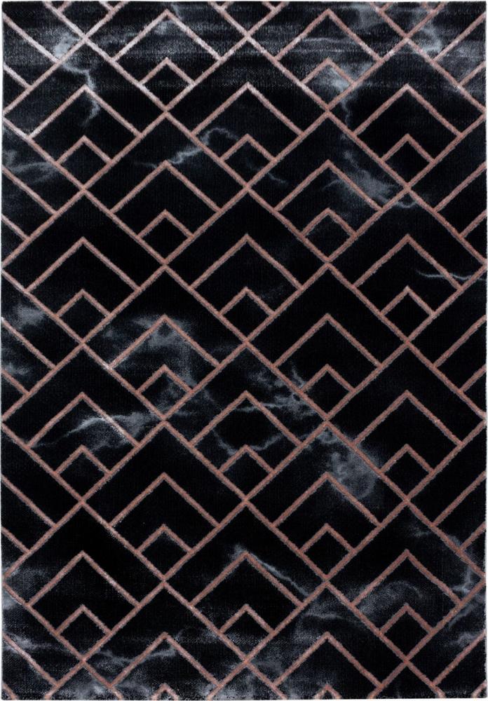 Kurzflor Teppich Nauro Läufer - 80x250 cm - Bronzefarbe Bild 1