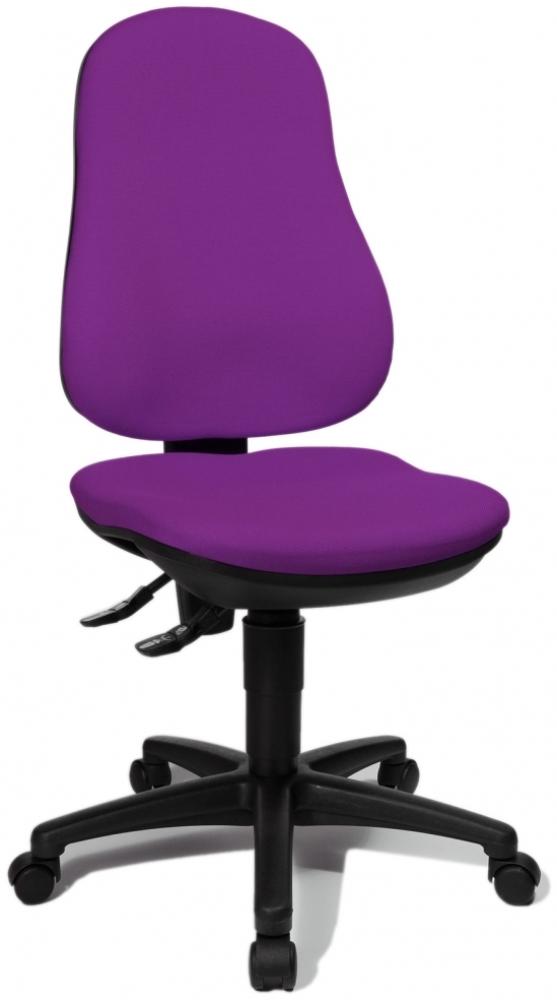 Hochwertiger Drehstuhl violett lila Bürostuhl ergonomische Form Made in Germany Bild 1