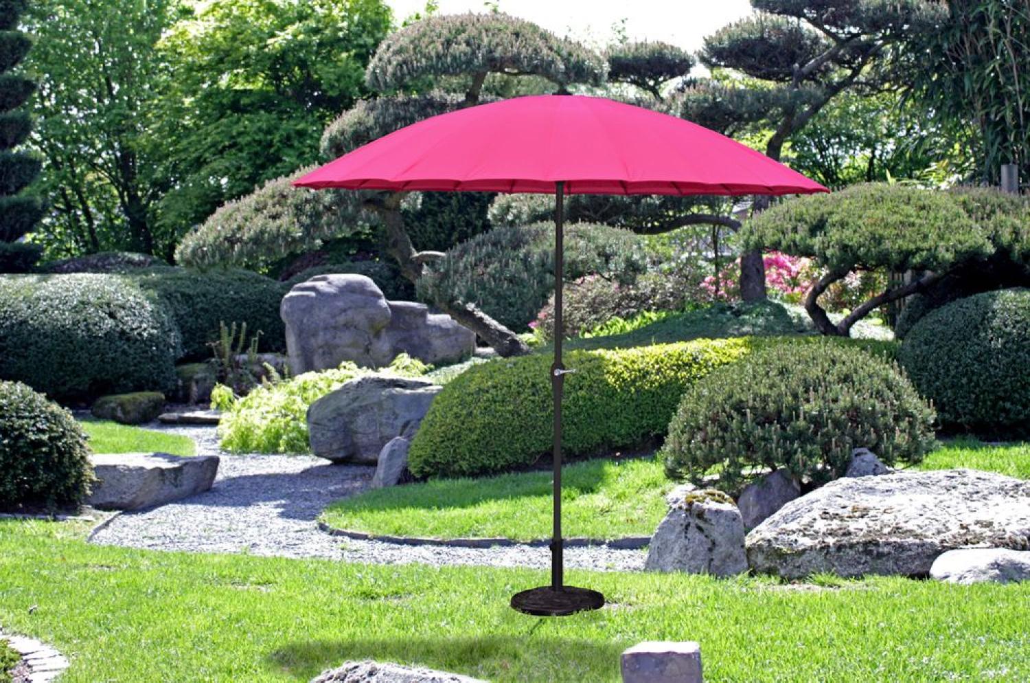 Sonnenschirm mit 24 Streben pink Bild 1