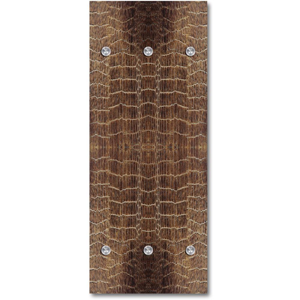 Queence Garderobe - "Snake Color" Druck auf hochwertigem Arcylglas inkl. Edelstahlhaken und Aufhängung, Format: 50x120cm Bild 1