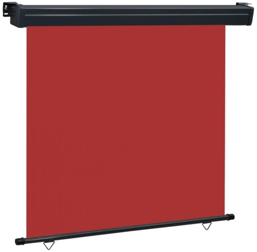 Balkon-Seitenmarkise 160 × 250 cm Rot Bild 1