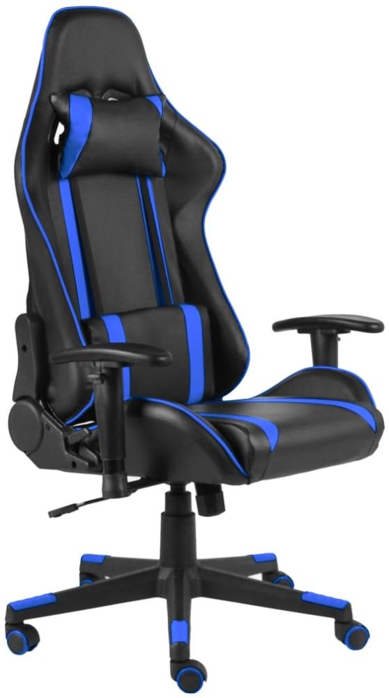 vidaXL Gaming-Stuhl Drehbar Blau PVC [20479] Bild 1