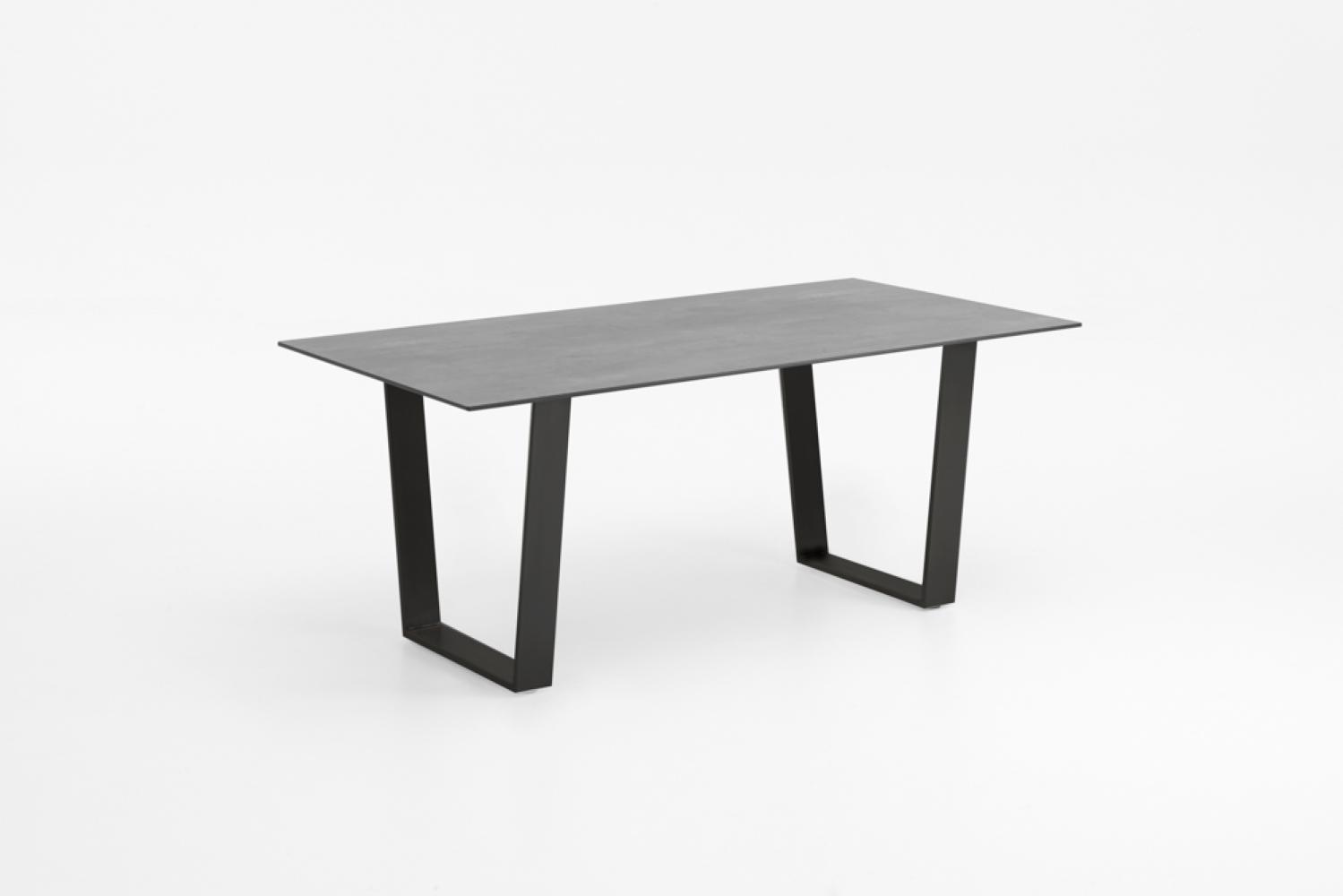Niehoff Sitzmöbel Primus Tisch Trapez Kufengestell 200x100x76 cm Eisen HPL Granit-Design Bild 1