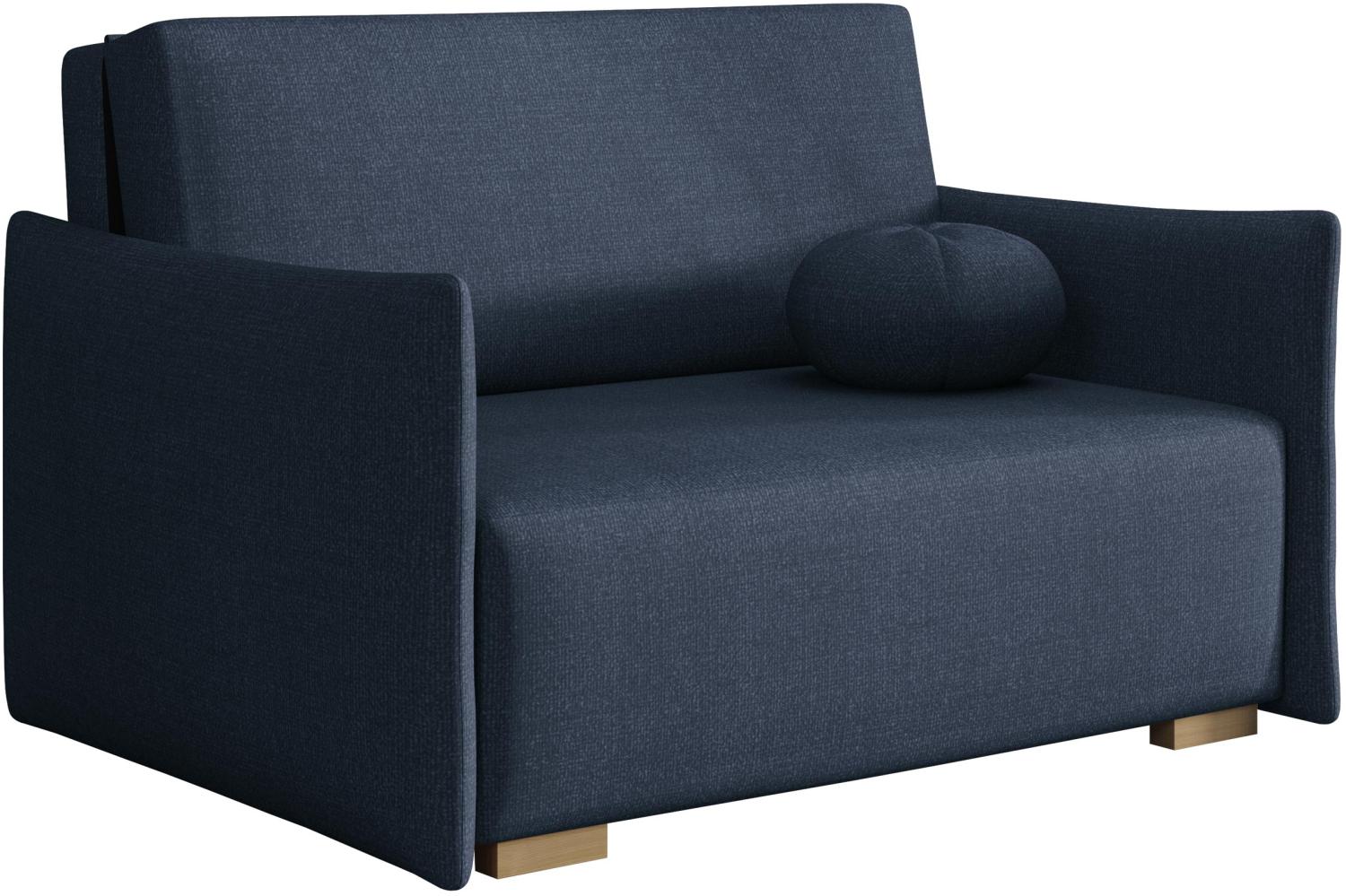 Sofa Viva Glov II mit Schlaffunktion, 2 Sitzer Schlafsofa mit Bettkasten (Farbe: Soul 15) Bild 1