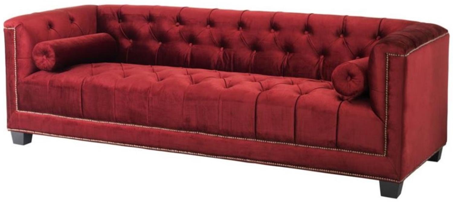 Casa Padrino Designer Sofa Rot - Luxus Kollektion Bild 1