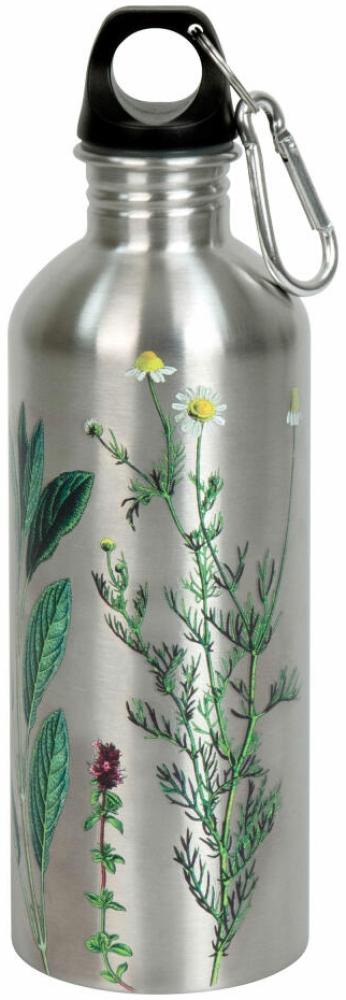 Könitz Flasche Cool Bottle - My favourite tea, Thermoflasche, Outdoorflasche, Doppelwandig mit Verschluss, Edelstahl, Silbern, 600 ml, 11 9 244 2135 Bild 1