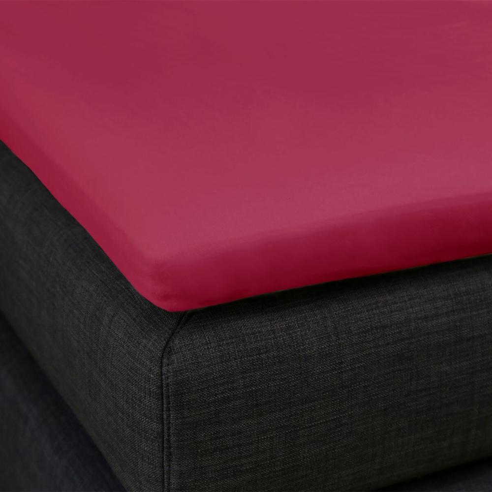 Formesse Bella Donna Topper Spannbetttuch La Piccola | 160x210 - 160x220 cm | bordeaux Bild 1