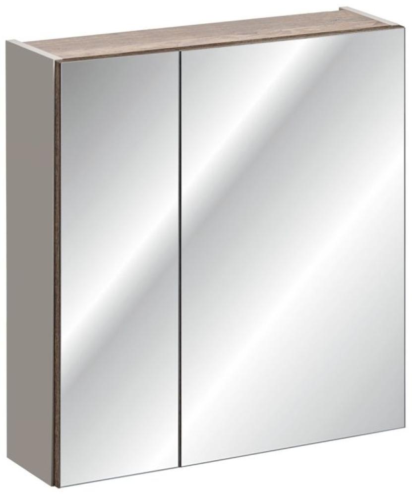 Badezimmer Spiegelschrank 60cm AKAN Taupe inkl. LED Bild 1